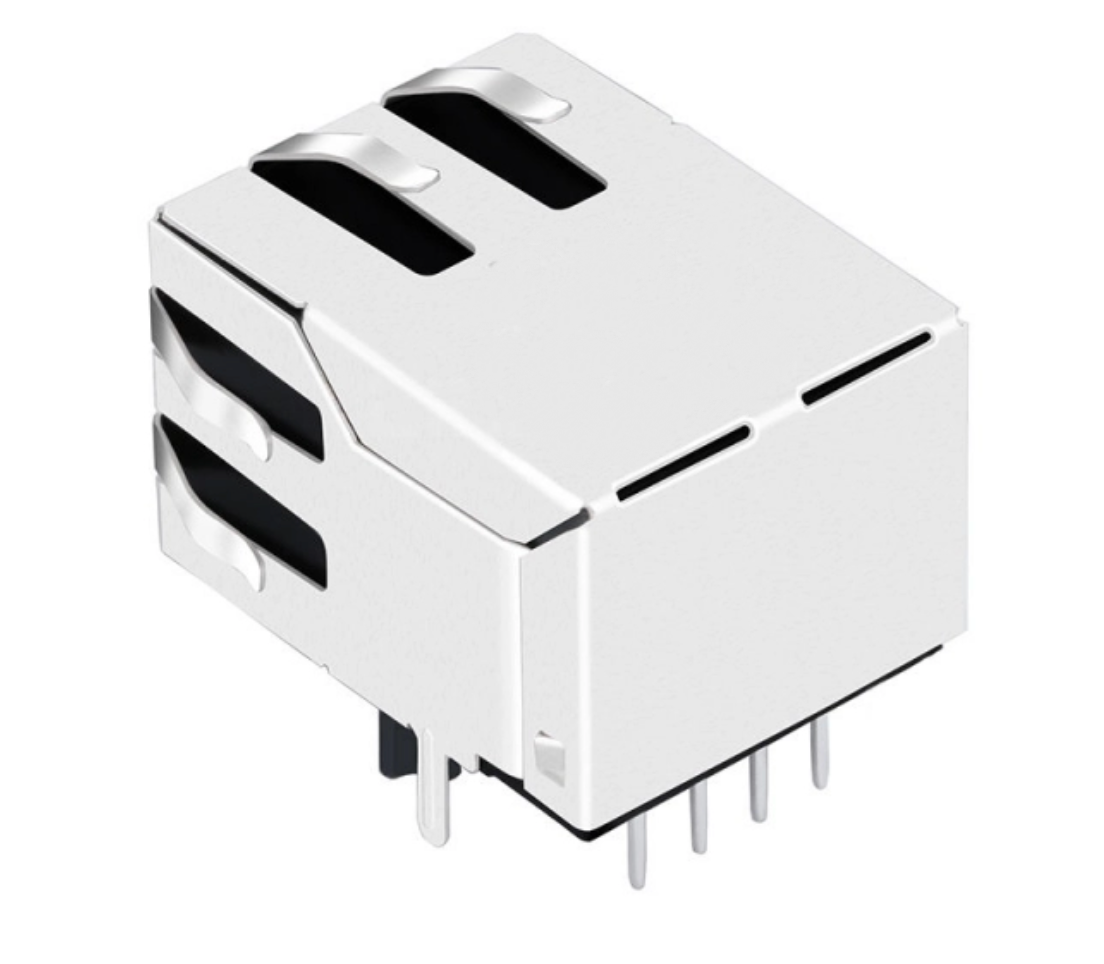 TW5123CNL, 10/100 Base RJ45 with Transformer Tab Down without Led - TeleWire Technology