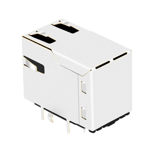 TWE4171CNL, RJ45 with Single USB without Transformer Tab Up without Led - TeleWire Technology