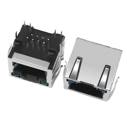 TWE212A76NL, Ethernet RJ45 without Transformer Tab Up with Green/ Green Led - TeleWire Technology