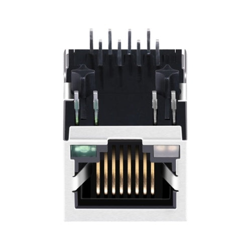 TWE271H229NL, RJ45 without Transformer Tab Down with Green&Orange/ Green Led - TeleWire Technology