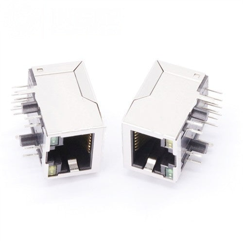 TW1915HENL, 1000 Base Gigabit RJ45 with Transformer Tab Down with Green/ Yellow Led - TeleWire Technology