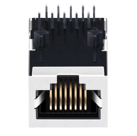 TW5150DNL, 10/100 Base RJ45 with Transformer Tab Down without Led - TeleWire Technology