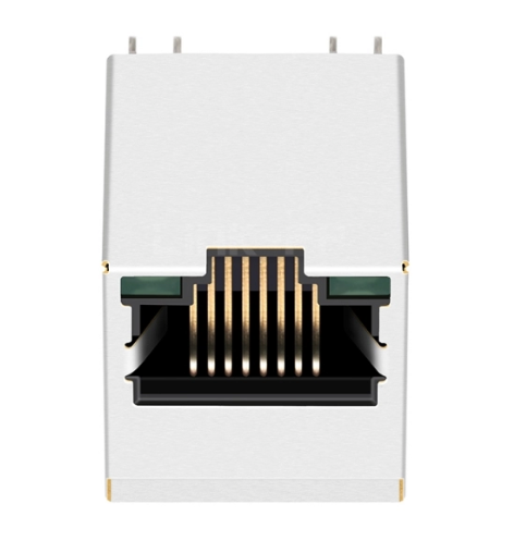 TWDK5824BFNL, 1000 Base Gigabit Vertical RJ45 with Transformer Tab Up with Green/ Green Led - TeleWire Technology