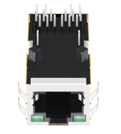 TW7175AWNL, 1000 Base Gigabit RJ45 with Magnetics with PoE+ Tab Up with Green/ Green Led - TeleWire Technology