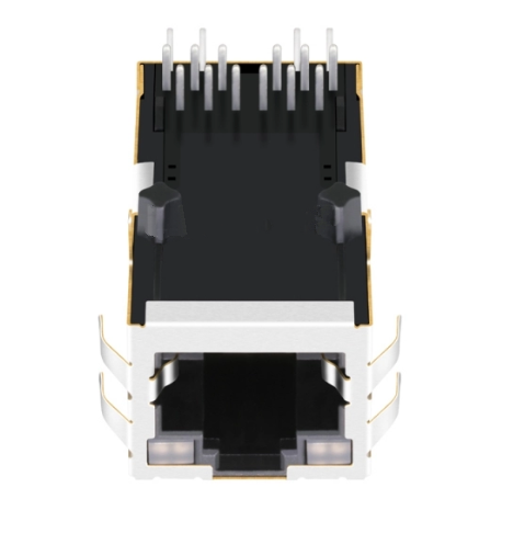 TW1147A5NL, 1000 Base Gigabit Magnetics RJ45 Tab Up Green&Yellow/ Green&Yellow Led - TeleWire Technology