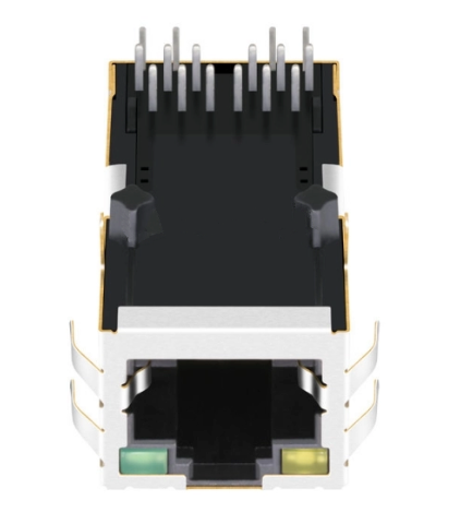 TW5182AGNL, 1000 Base Gigabit RJ45 with Transformer Tab Up with Yellow/ Green Led - TeleWire Technology