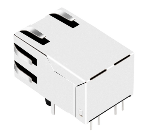 TWK1116AHNL, 100 Base RJ45 with Transformer Tab Up with Green/ Yellow Led - TeleWire Technology