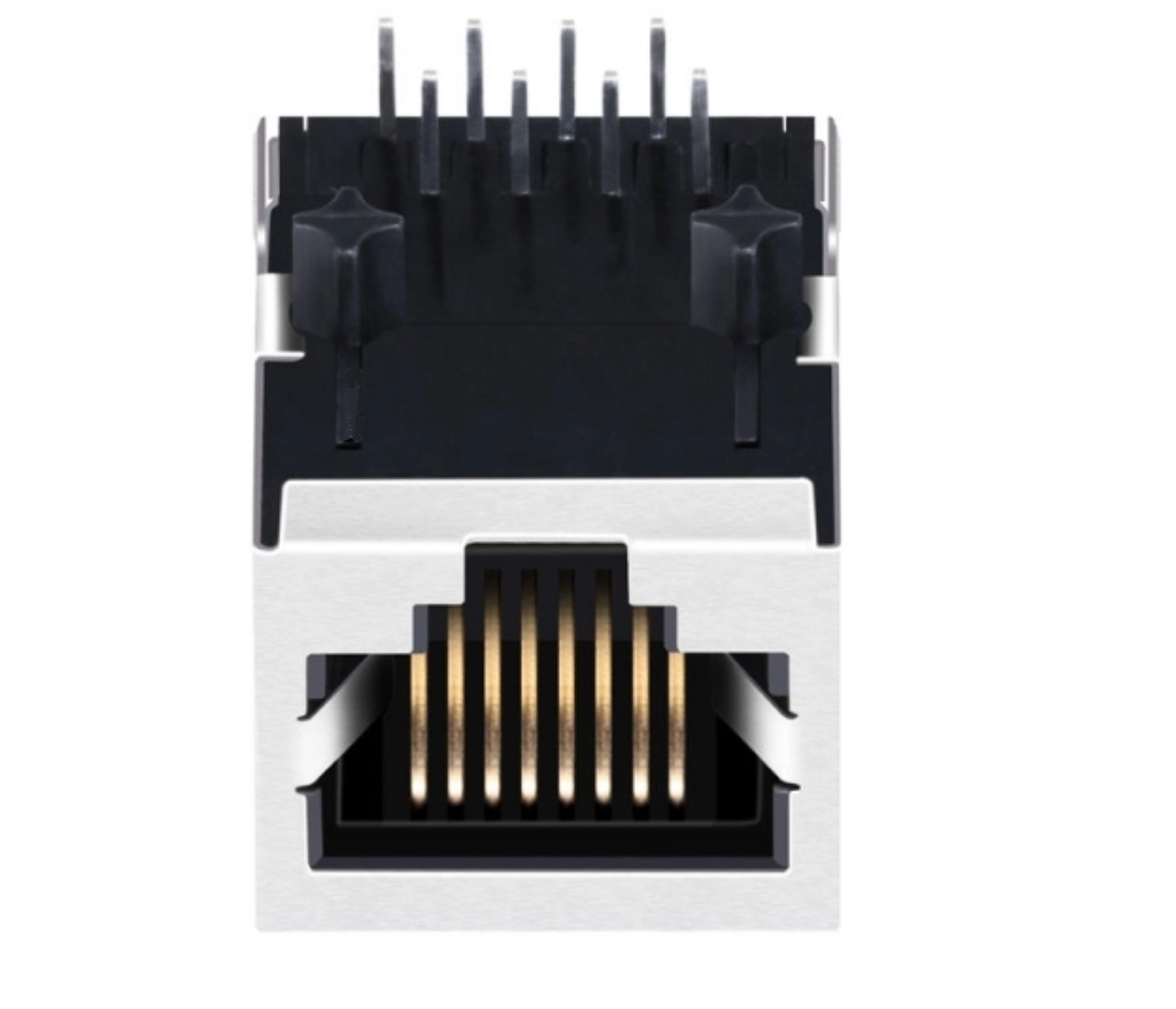 TWE271XDNL, RJ45 Connector without Transformer Tab Down without Led - TeleWire Technology