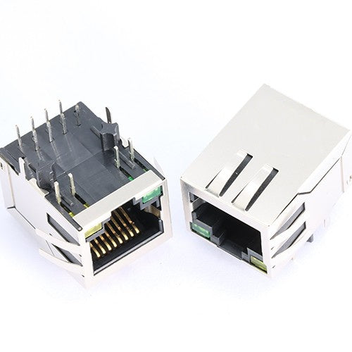 TWE271ABNL, Ethernet RJ45 without Transformer Tab Down with Green/Yellow Led - TeleWire Technology