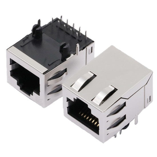 TW27813CNL, 1000 Base Gigabit RJ45 MagJack Tab Up without Led - TeleWire Technology