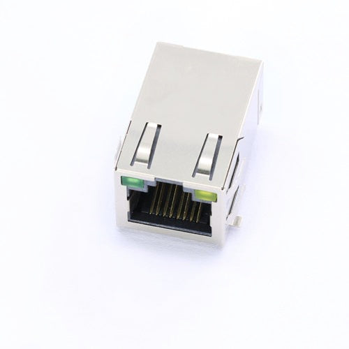 TW1116AHNL, 100 Base Ethernet MagJack RJ45 Tab Up with Green/ Yellow Led - TeleWire Technology