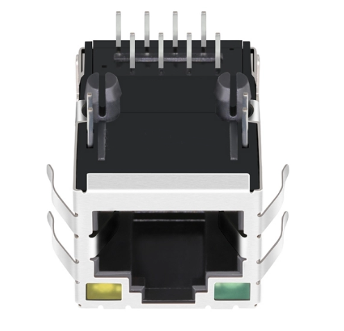 TW7317A39NL, 100 Base Ethernet MagJack RJ45 Tab Up with Green/Yellow Led - TeleWire Technology