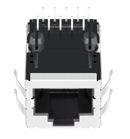 TW27813CNL, 1000 Base Gigabit RJ45 MagJack Tab Up without Led - TeleWire Technology