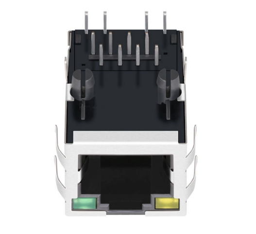 TW7125AGNL, 100 Base Ethernet MagJack RJ45 Tab Up Yellow/ Green Led - TeleWire Technology