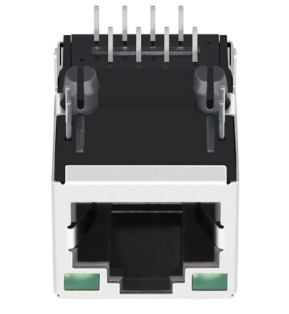 TWE612NFNL, RJ45 Connector without Transformer Tab Up with Green/ Green Led - TeleWire Technology