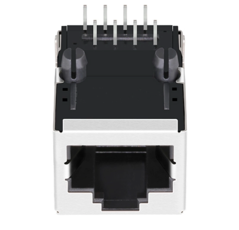 TW27375DNL, 10/100 Base Industrial RJ45 MagJack Tab Up without Led - TeleWire Technology