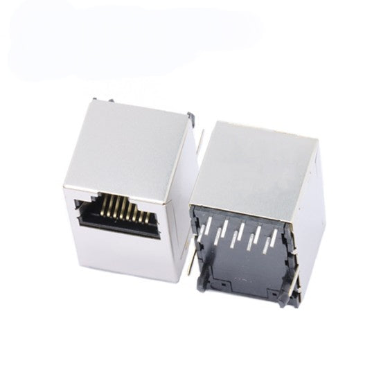 TWD2122DNL, 10/100 Base Vertical RJ45 with Transformer Tab Up without Led - TeleWire Technology