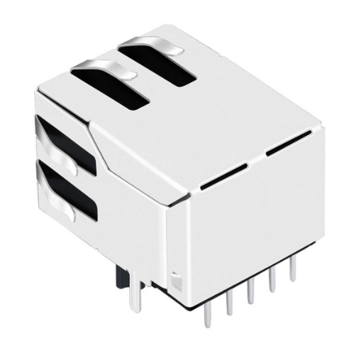 TW1215GENL, 10/100 Base RJ45 with Transformer with PoE Tab Down with Green/Yellow Led - TeleWire Technology