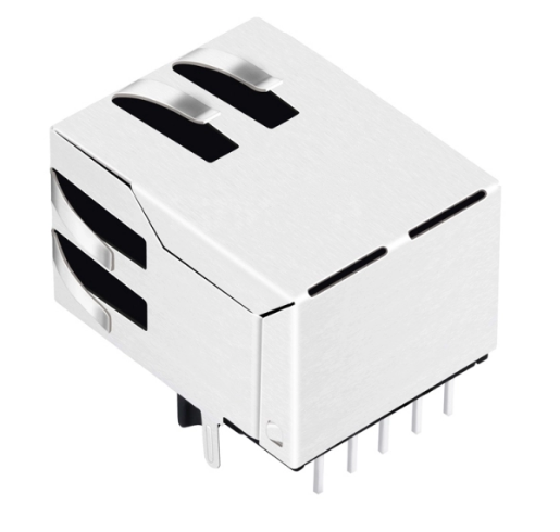 TW1912CNL, 1000 Base Gigabit Magnetics RJ45 Tab Down without Led - TeleWire Technology