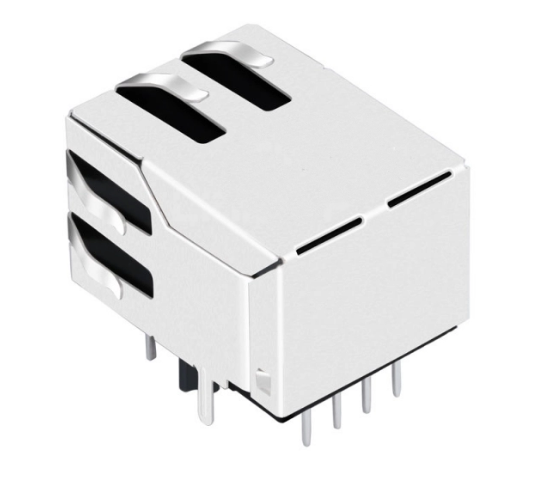 TW1123ABNL, 10/100 Base RJ45 with Transformer Tab Down with Green/Yellow Led - TeleWire Technology