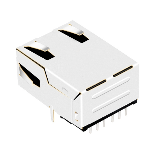 TWL8540CNL, 1000 Base Gigabit Low-Profile RJ45 with Transformer Tab Up without Led - TeleWire Technology