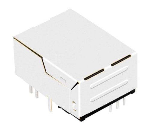 TWL8112BINL, 100 Base Low-Profile RJ45 with Transformer Tab Up with Yellow&Green/ Green Led - TeleWire Technology