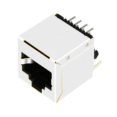 TWE791DNL, Vertical RJ45 without Transformer Tab Up without Led - TeleWire Technology